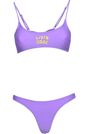 LIVINCOOL Badetøj, Dame, Lilla, XS, Lilla Havetøj til Surfer Bikini