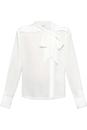 Alexander McQueen Bluser & Skjorter, Dame, Hvid, XS, Uld, Silkeskjorte