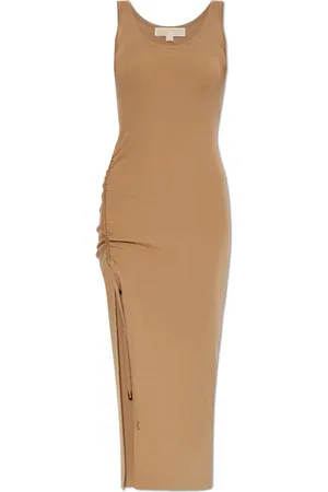 Michael Kors Kjole, Dame, , S, Uld, Ribbet ærmeløs kjole