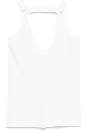Maison Margiela Top, Dame, Hvid, L, Bomuld, Off Tank Top