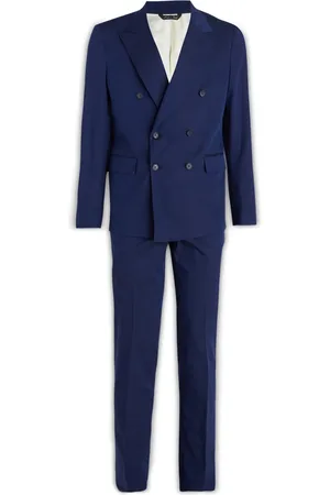 Brian Dales Jakkesæt, Herre, Blå, L, Uld, Stilfulde Jakker Veste Kollektion