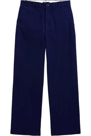 Ralph Lauren Bukser, Dame, Blå, M, Uld, Stilfulde bukser til mænd