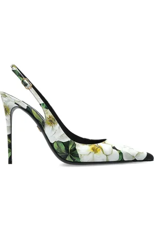 Dolce & Gabbana Sko, Dame, Flerfarvet, 40 EU, Uld, Hælede sko med blomstermotiv