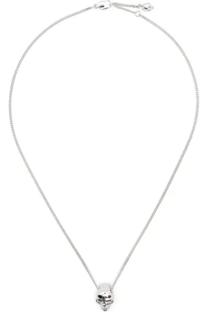 Alexander McQueen Tilbehør, Herre, Grå, ONE SIZE, Sølv Curb Chain Armbånd