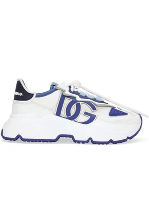 Dolce & Gabbana Sko, Dame, Hvid, 40 1/2 EU, Nylon, Daymaster Calf Nylon Blanco Azul