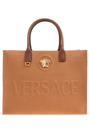 VERSACE Taske, Dame, Brun, ONE SIZE, Bomuld, indkøbstaske