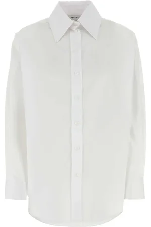 Alexander McQueen Bluser & Skjorter, Dame, Hvid, XS, Hvid Poplin Skjorte Klassisk Stil