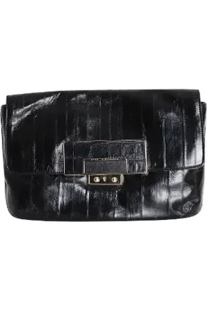 Anya Hindmarch Pre-owned, Dame, Sort, ONE SIZE, Uld, Pre-owned Laeder clutches