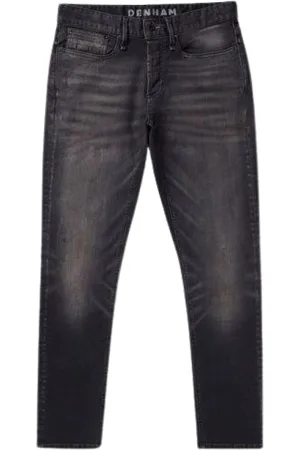 Denham Jeans, Herre, Sort, W29 L32, Uld, Moderne Slim Fit Jeans