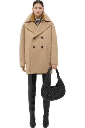 Bottega Veneta Frakke, Dame, , XS, Uld, Uld Dobbelt-Face Frakke