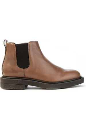 carmens Sko, Dame, Brun, 39 EU, Læder, Glossy Leather Chelsea Boot