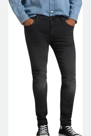 Lee Jeans, Herre, Sort, W28, Uld, Skinny Malone Jeans - Slim Fit