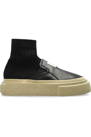 Maison Margiela Sko, Herre, Sort, 39 EU, Læder, Sneakers med sok