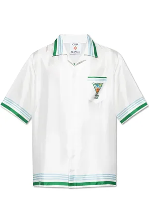 Casablanca Skjorte, Herre, Hvid, L, Silkeskjorte