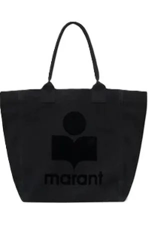 Isabel Marant Taske, Dame, Sort, ONE SIZE, Bomuld, Stilfuld Yenky Bomuld Tote Taske