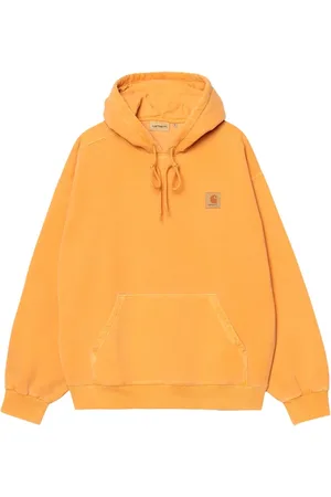 Carhartt Sweathshirts & Hoodies, Herre, Gul, M, Uld, Gul Logo Hættetrøje Sweater