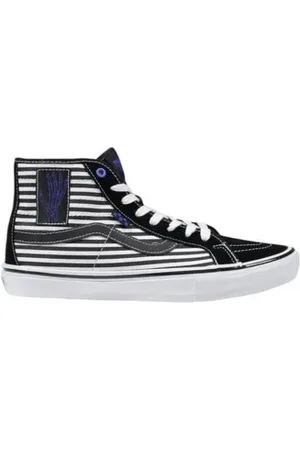Vans Sko, Herre, Flerfarvet, 43 EU, Læder, Sort & Hvid Læder Sneakers