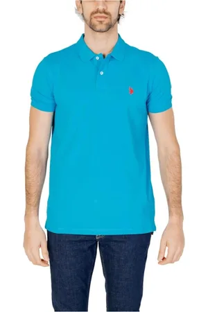 U.S. Polo Assn. Top, Herre, Blå, S, Bomuld, Blå Bomuld Polo Skjorte Kollektion