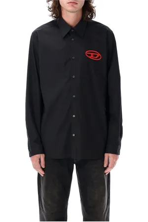 Diesel Skjorte, Herre, Sort, XL, Bomuld, Sort S-Simply-D Skjorte