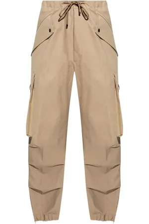 DRIES VAN NOTEN Bukser, Herre, Brun, M, Bomuld, Cargo bukser med 3D-lommer