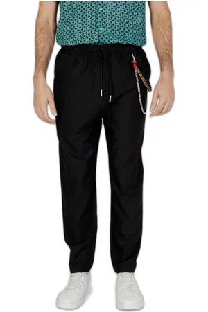 GIANNI LUPO Bukser, Herre, Sort, 2XL, Polyester, Polyesterblandede Bukser med Lav Skridt