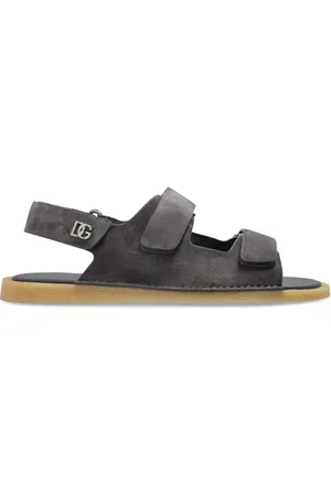 Dolce & Gabbana Sko, Herre, Grå, 44 1/2 EU, Suede, Suede sandaler