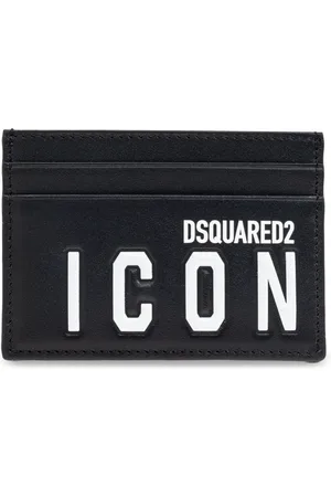 Dsquared2 Tilbehør, Herre, Sort, ONE SIZE, Læder, Læderkortholder