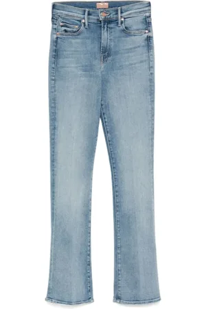 Mother Jeans, Dame, Blå, W29, Denim, Outsider Sneak Denim Jeans