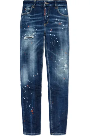 Dsquared2 Jeans, Dame, Blå, S, Bomuld, Jeans Medium Waist Jennifer