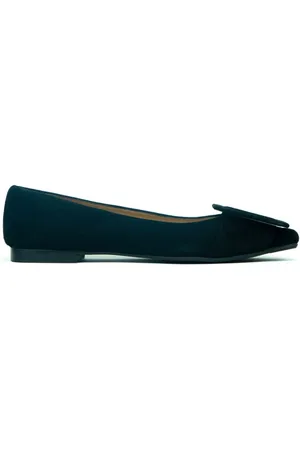 Prosperine Sko, Dame, Sort, 38 EU, Suede, Suede Ballerina med Tilbehør