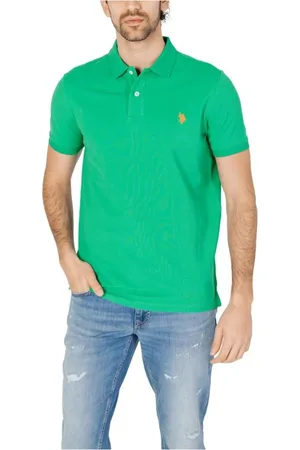 U.S. Polo Assn. Top, Herre, Grøn, XL, Bomuld, Bomuld Polo Skjorte Kollektion Forår/Sommer
