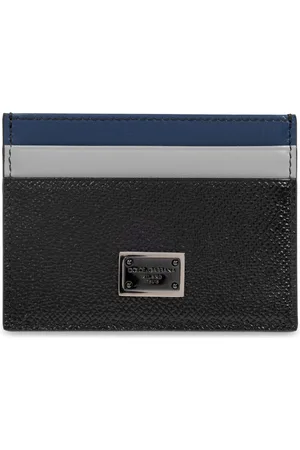 Dolce & Gabbana Tilbehør, Herre, Sort, ONE SIZE, Læder, Læderkortholder