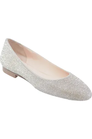 Prosperine Sko, Dame, Grå, 41 EU, Uld, Krystal Ballerina Rundtå Sko