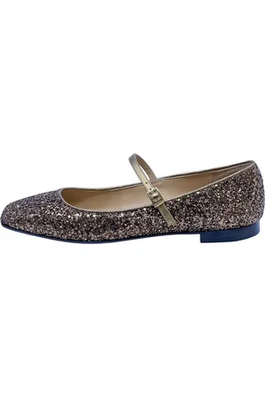 Prosperine Sko, Dame, Flerfarvet, 38 EU, Læder, Glitter Ballerina Sko med Lædersål