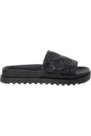 Guess Sko, Dame, Sort, 36 EU, Sort sandal med 4 cm hæl