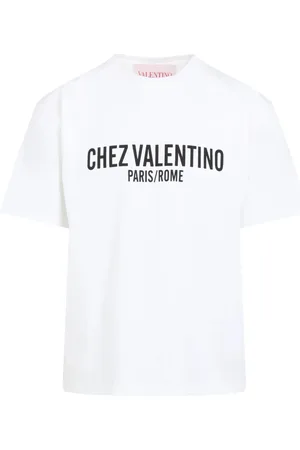 VALENTINO Top, Dame, Hvid, XS, Uld, Stilfuldt T-shirt i elfenben