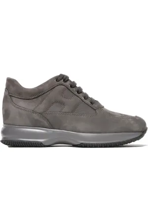 Hogan Sko, Herre, Grå, 41 EU, Uld, Grå Ruskind Interaktive Sneakers