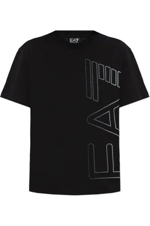 EA7 Top, Dame, Sort, XL, Bomuld, T-shirt med print