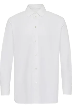 J.W.Anderson Skjorte, Herre, Hvid, L, Bomuld, Hvid Oxford Skjorte Klassisk Stil