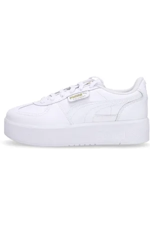 PUMA Sko, Herre, Hvid, 40 EU, Uld, Palermo Low Lace-Up Sneakers Hvid