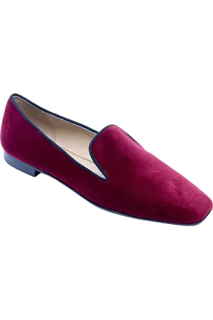 Prosperine Sko, Dame, Rød, 37 EU, Læder, Velvet Bordeaux Slipper 15mm Hæl