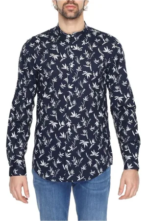 Antony Morato Skjorte, Herre, Blå, L, Bomuld, Bomuld Langærmet Skjorte Forår/Sommer Kollektion