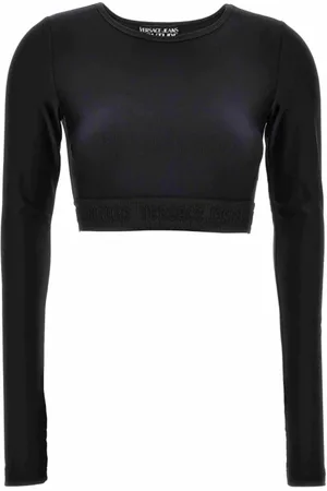 VERSACE Top, Dame, Sort, L, T-shirts og Polos