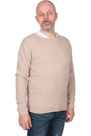Daniele Fiesoli Strik, Herre, , M, Kashmir Pullover i Sandfarve