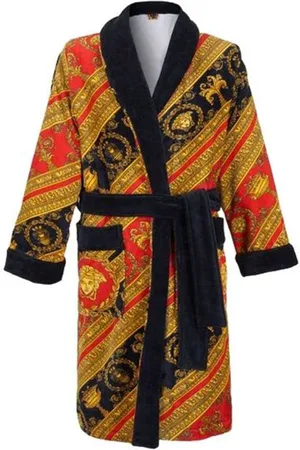 VERSACE Nightwear & Lounge, Dame, Flerfarvet, 2XL, Bomuld, Badekåbe I Love Baroque