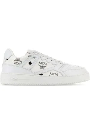 MCM Sko, Herre, Hvid, 41 EU, Lærred Terrain Sneakers