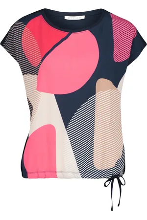 Betty & Co Bluser & Skjorter, Dame, Flerfarvet, L, Uld, Afslappet skjorte med print