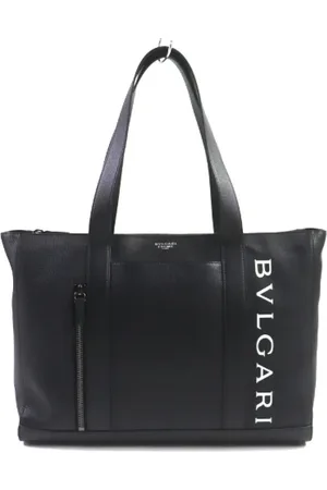 Bvlgari Pre-owned, Dame, Sort, ONE SIZE, Uld, Pre-owned Laeder skuldertasker