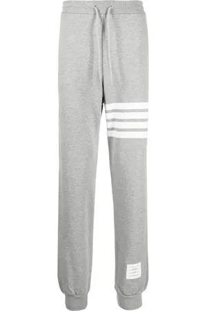 Thom Browne Bukser, Herre, Grå, L, Bomuld, Grå 4-Bar Loopback Sweatpants