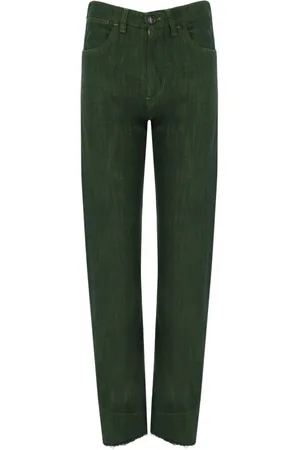 White Sand Jeans, Dame, Grøn, XS, Bomuld, Straight Jeans